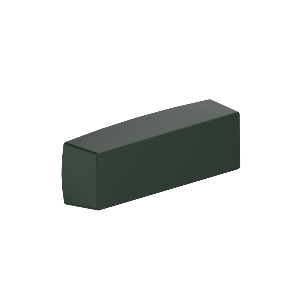 3" (76mm) Center to Center Cup Cabinet Pull | Leaf Green