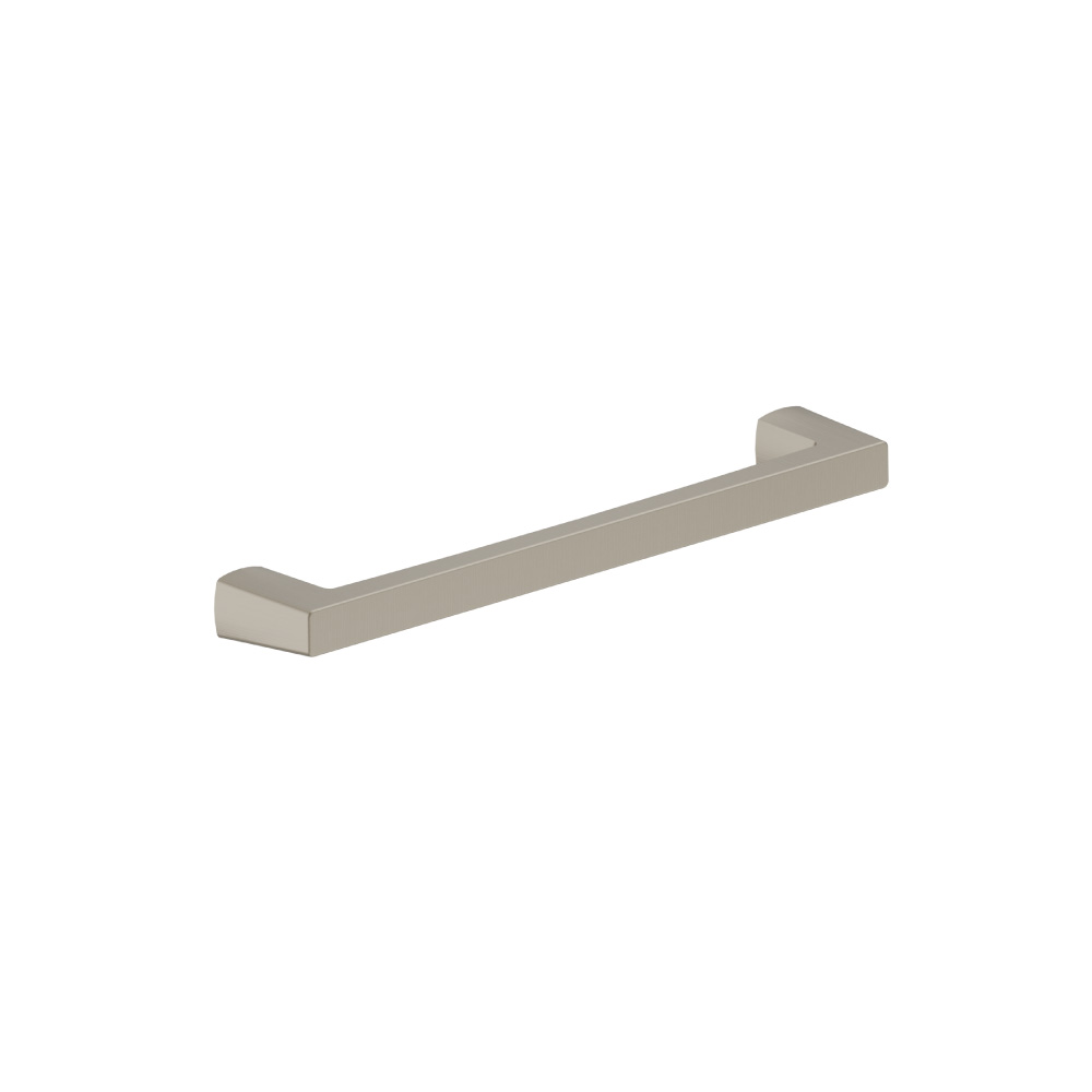 6-5/16" (160mm) Center to Center Square Cabinet Handle / Drawer Pull | Brushed Nickel PVD