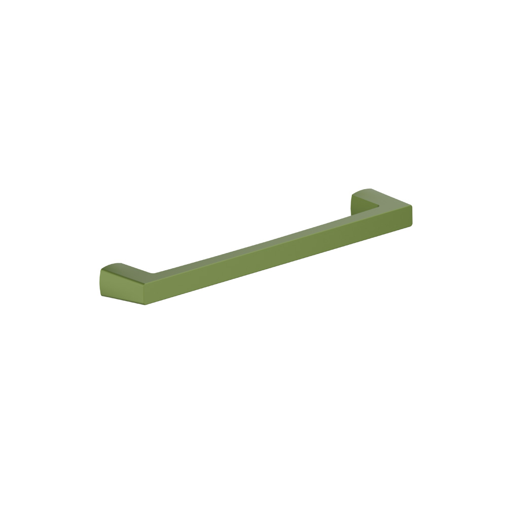 6-5/16" (160mm) Center to Center Square Cabinet Handle / Drawer Pull | Flusso Green