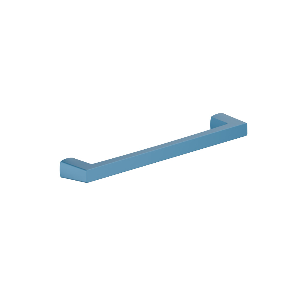 6-5/16" (160mm) Center to Center Square Cabinet Handle / Drawer Pull | Sky Blue