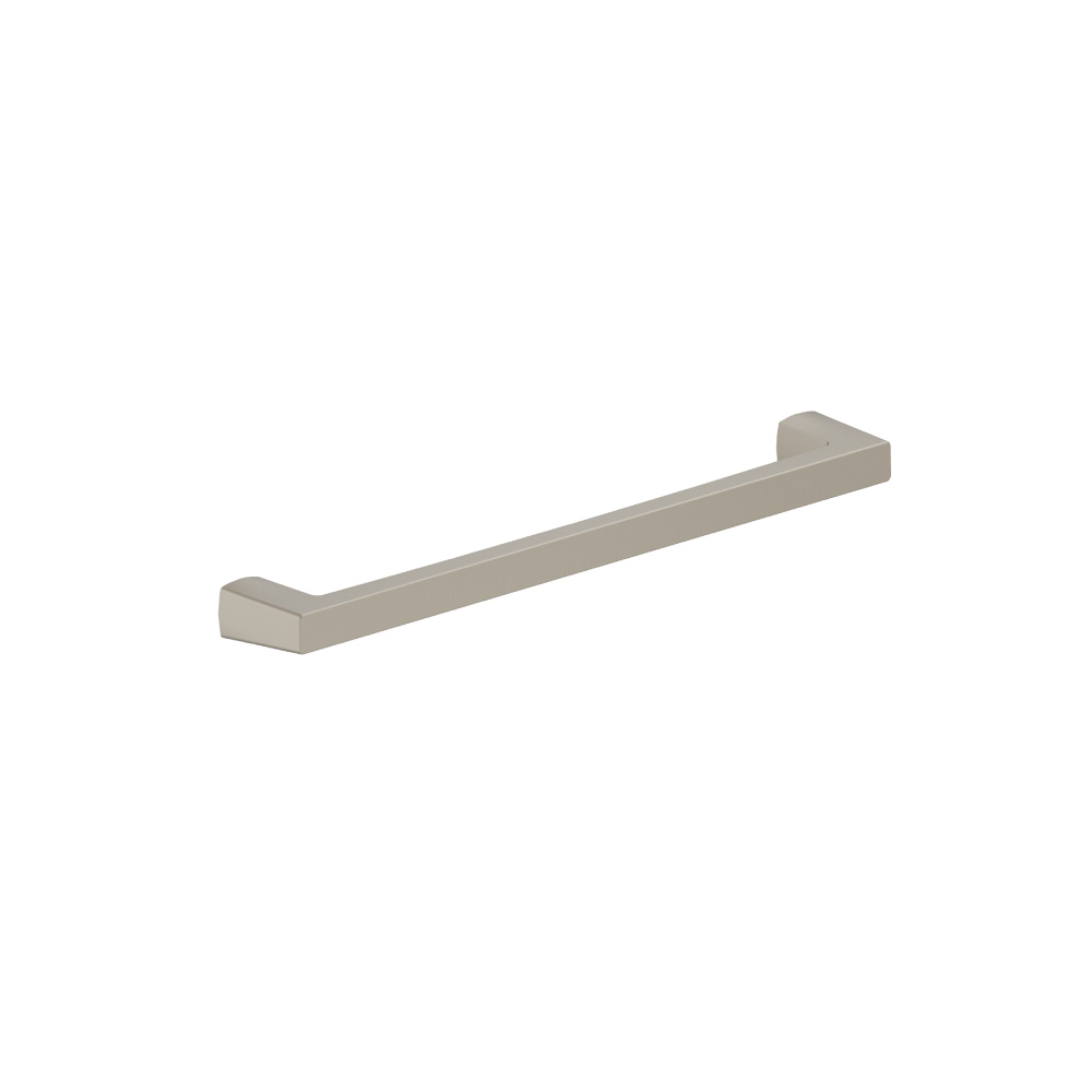 7-9/16" (192mm) Center to Center Square Cabinet Handle / Drawer Pull | Brushed Nickel PVD