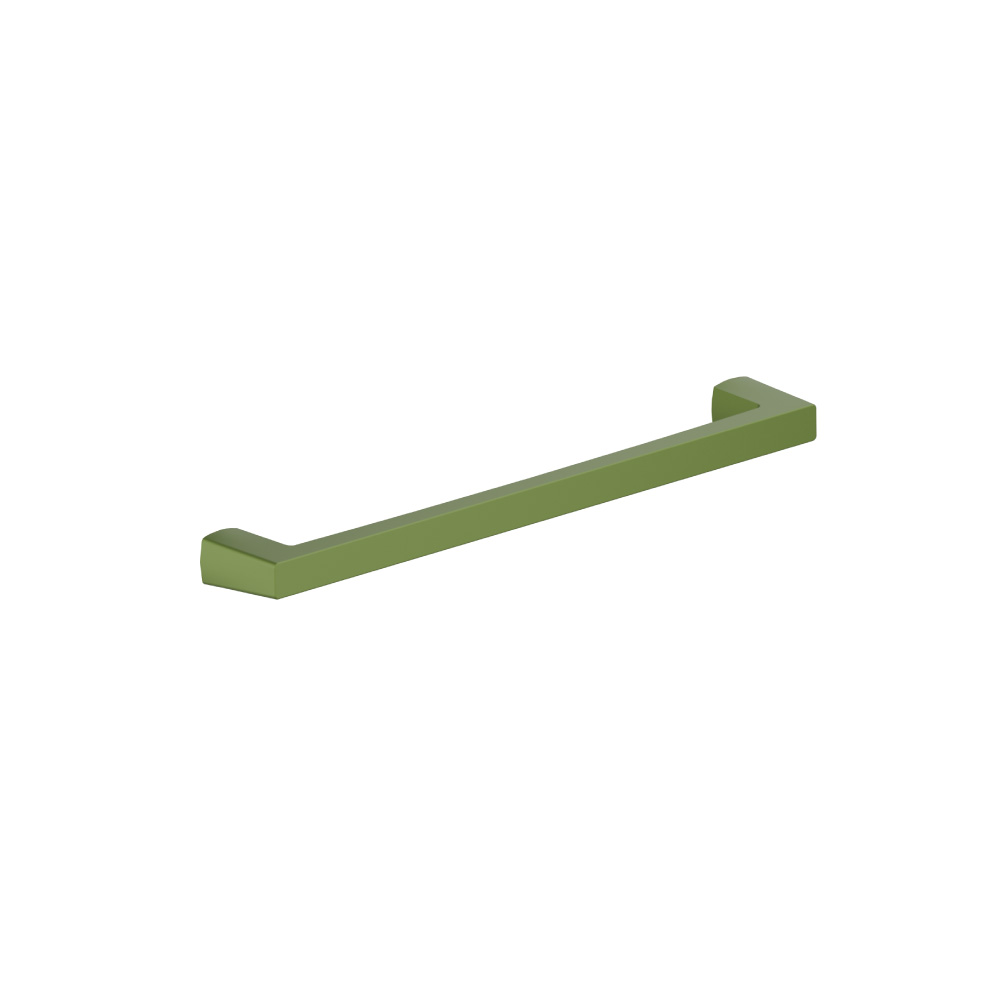 7-9/16" (192mm) Center to Center Square Cabinet Handle / Drawer Pull | Flusso Green