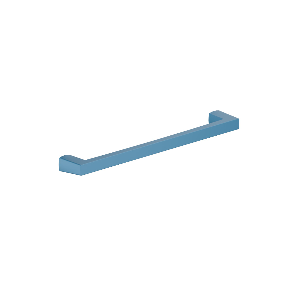 7-9/16" (192mm) Center to Center Square Cabinet Handle / Drawer Pull | Sky Blue
