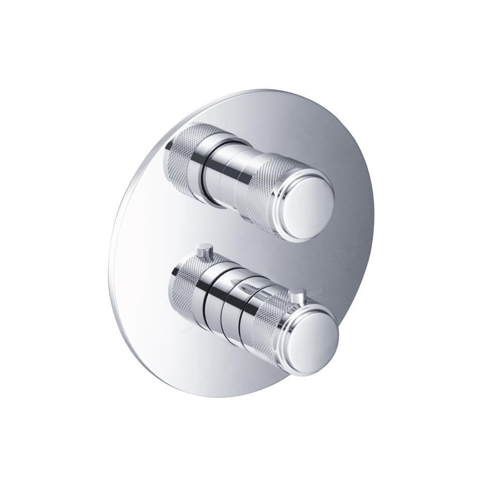 3/4" Thermostatic Valve & Trim - 3 Output | Chrome