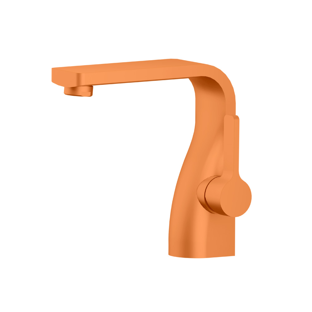 Single Hole Bathroom Faucet | Terracotta Orange