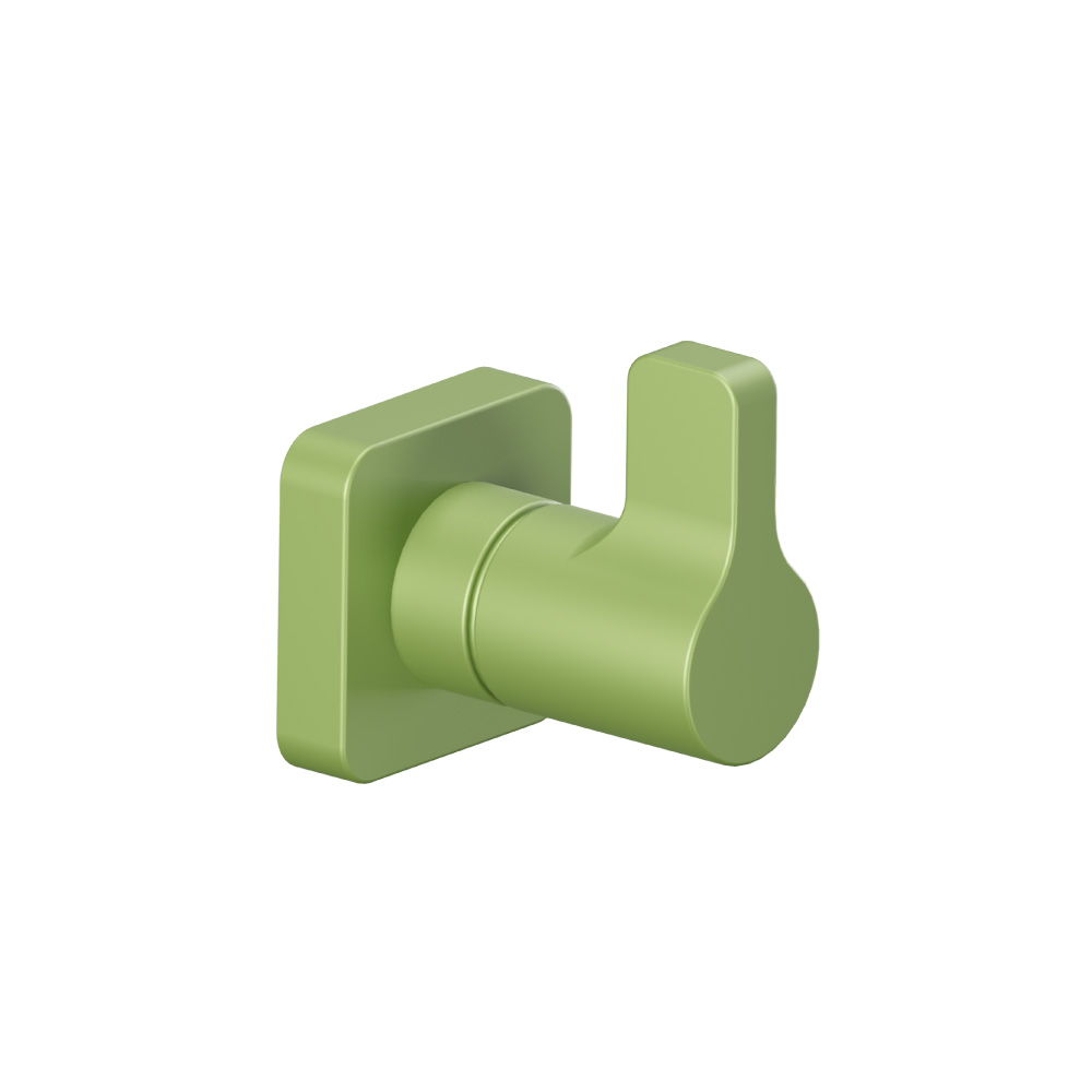 Brass Bathroom Towel / Robe Hook | Flusso Green
