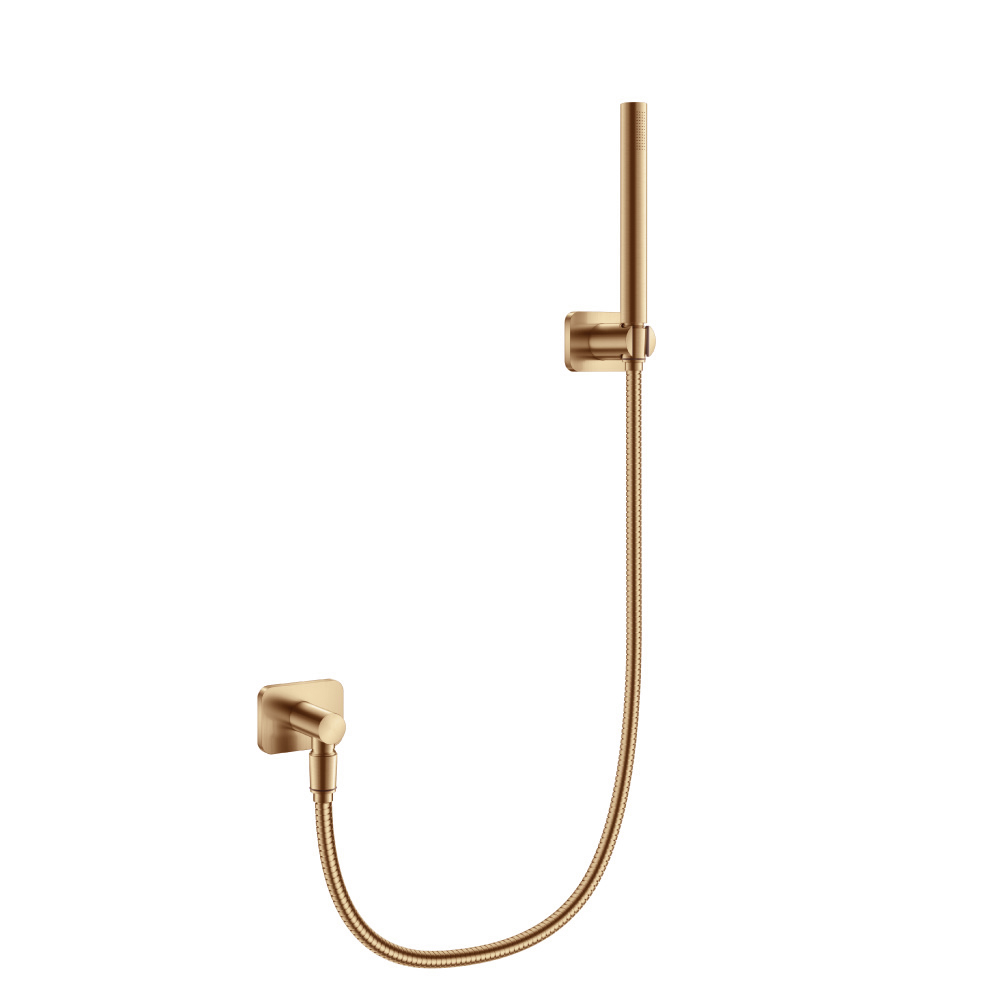 Hand Shower Set With Wall Elbow, Holder and Hose | Brushed Bronze PVD
