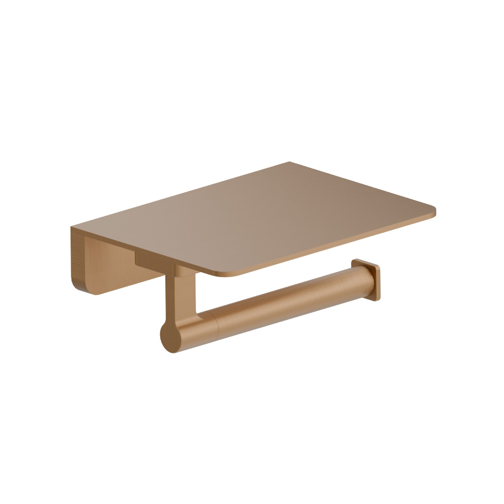 Brass Toilet Paper Holder | Brushed Bronze PVD