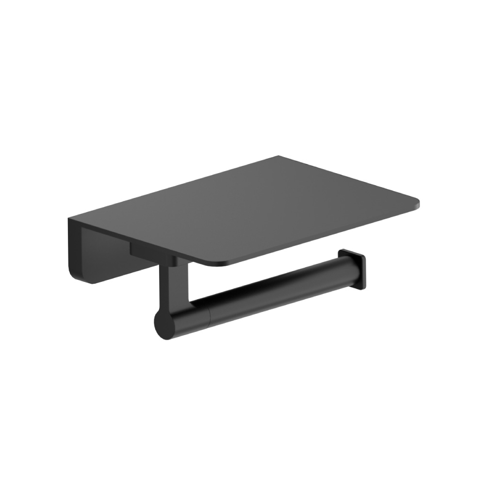 Brass Toilet Paper Holder | Gloss Black