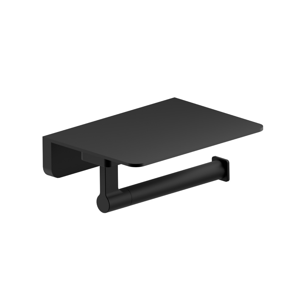 Brass Toilet Paper Holder | Matte Black