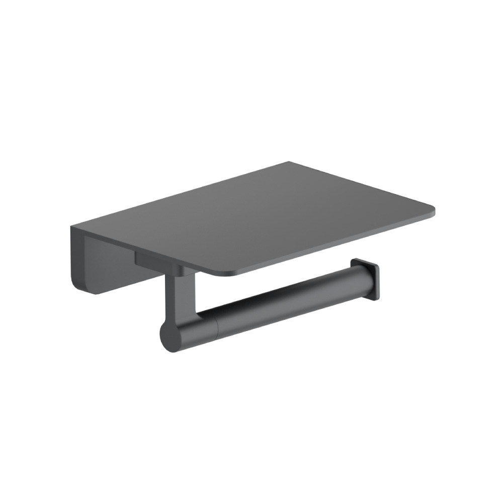 Brass Toilet Paper Holder | Rock Grey