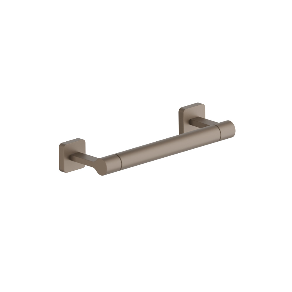 Brass Towel Ring / Mini Towel Bar - 10" | Dark Tan