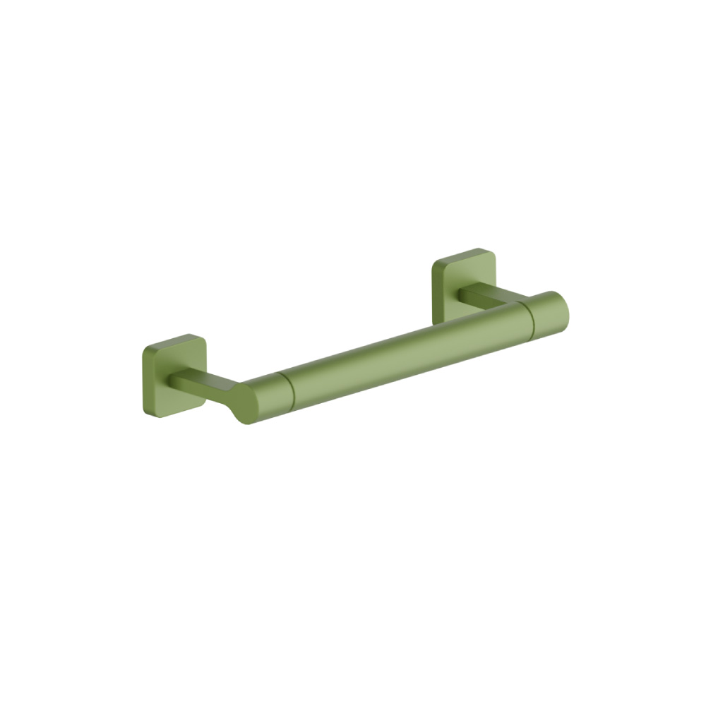 Brass Towel Ring / Mini Towel Bar - 10" | Flusso Green