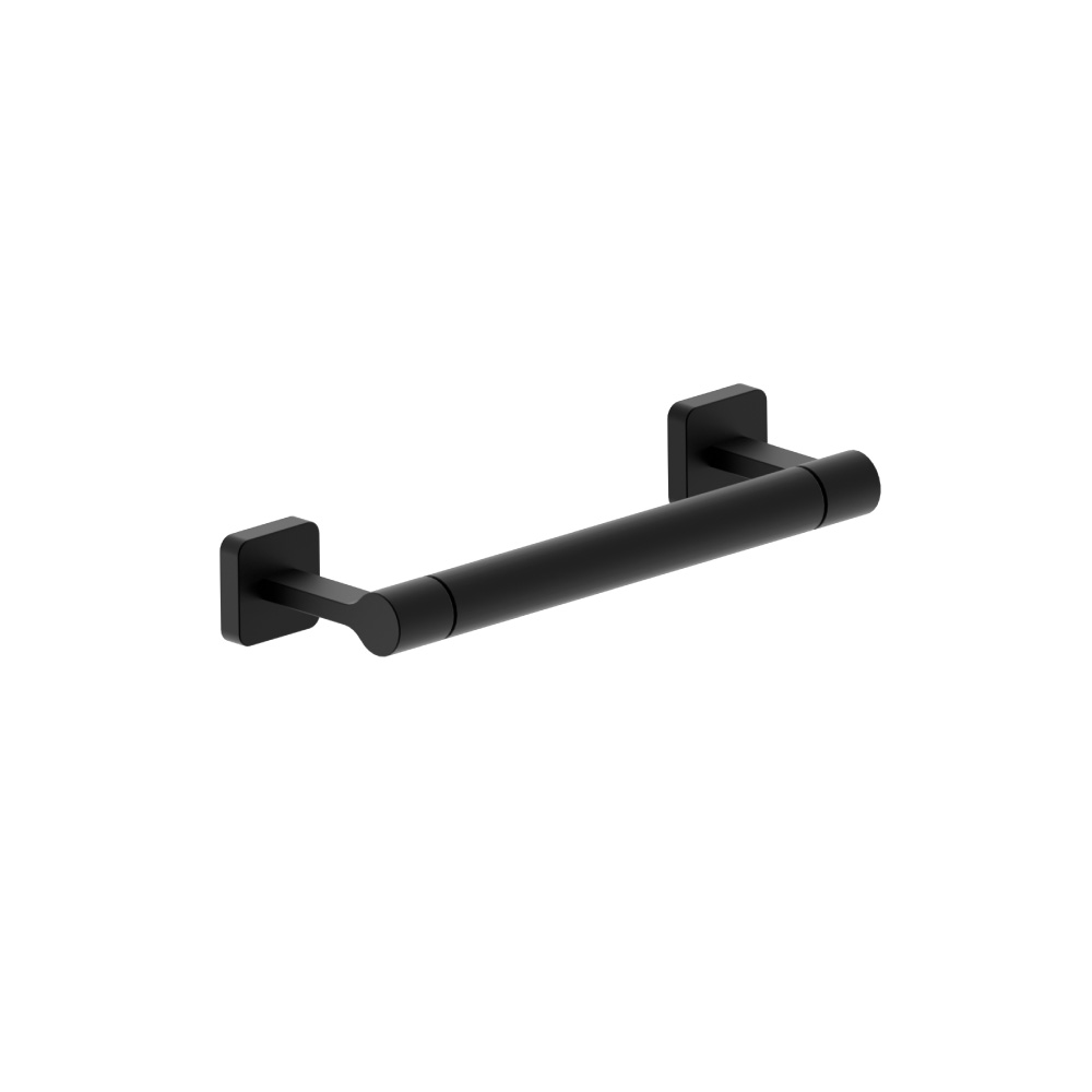 Brass Towel Ring / Mini Towel Bar - 10" | Matte Black