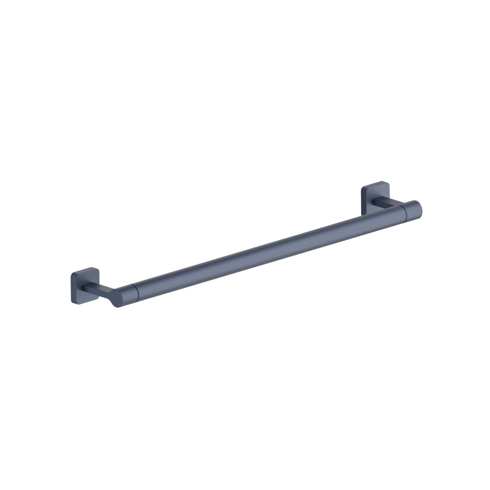 Brass Towel Bar - 18" | Navy Blue