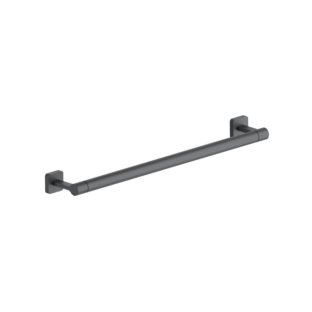 Brass Towel Bar - 18" | Rock Grey