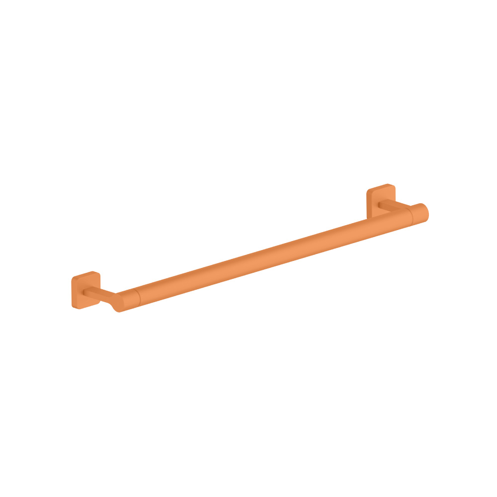 Brass Towel Bar - 18" | Terracotta Orange