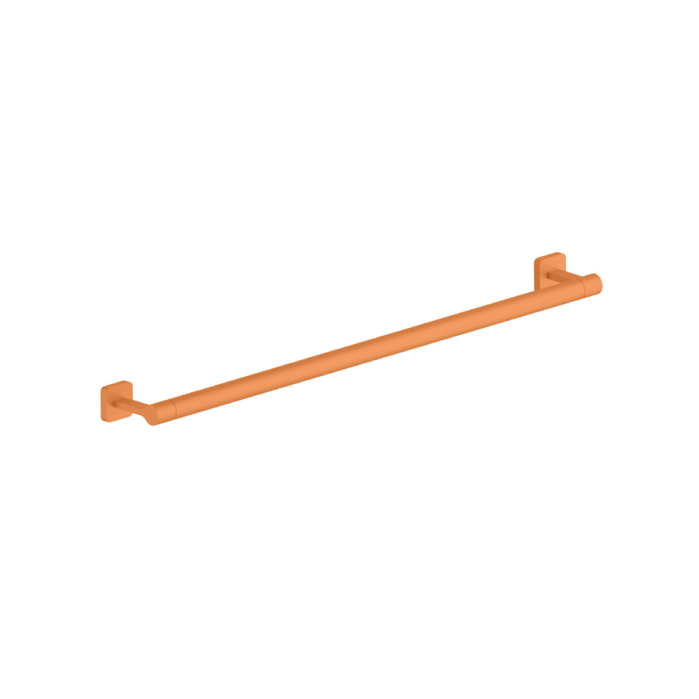 Brass Towel Bar - 24" | Terracotta Orange