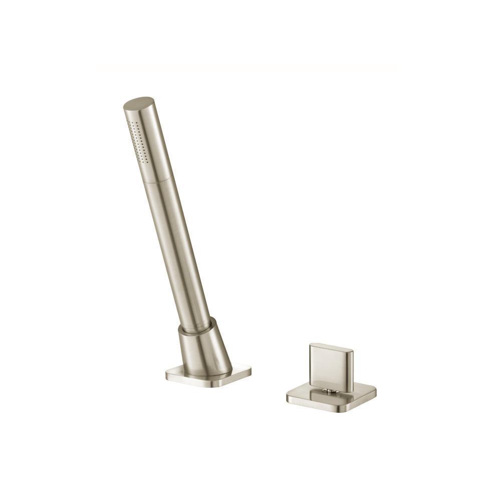 Deck Diverter With Holder & Hose | Brushed Nickel PVD