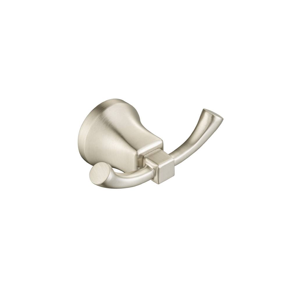 Brass Bathroom Towel / Robe Hook | Brushed Nickel PVD