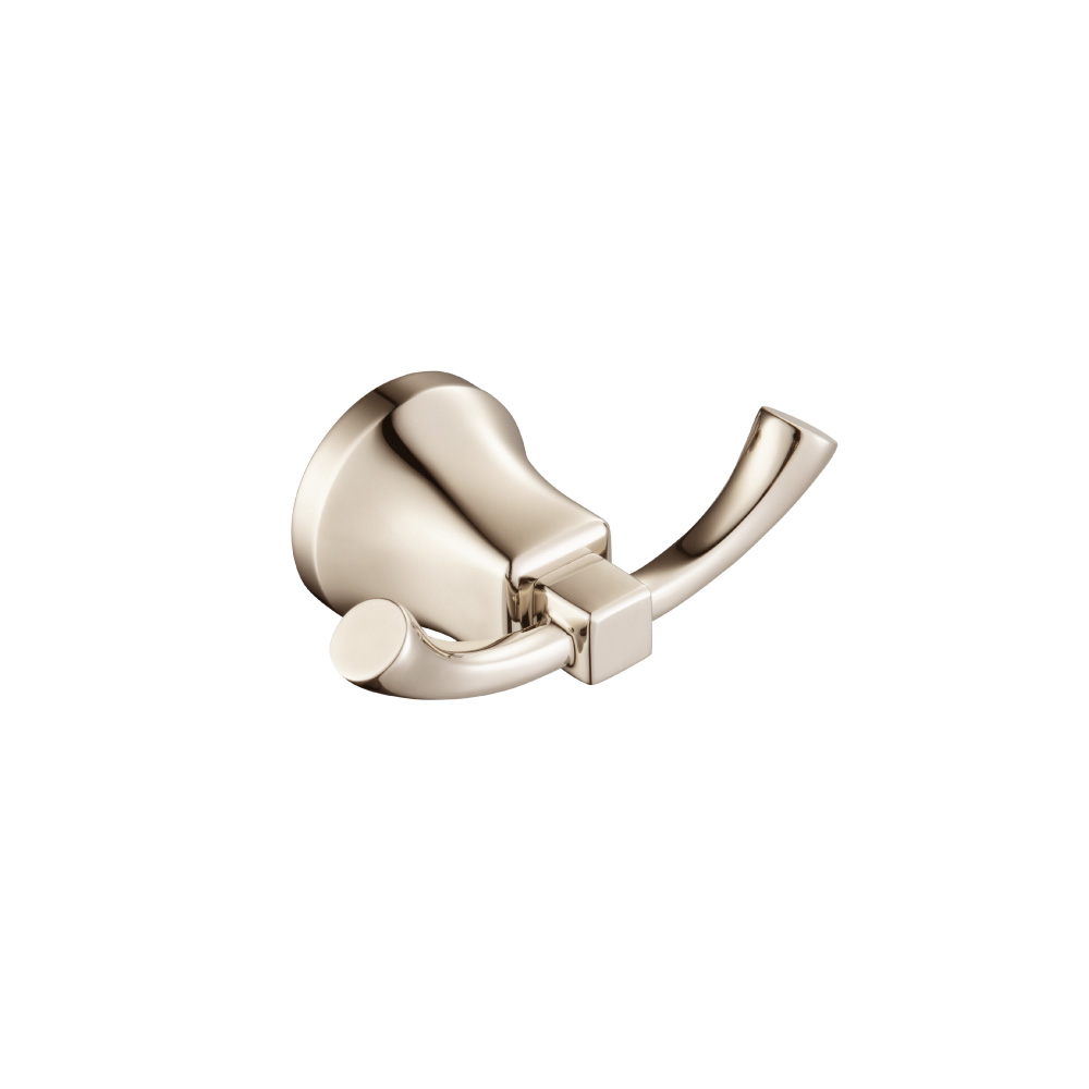 Brass Bathroom Towel / Robe Hook | Polished Nickel PVD