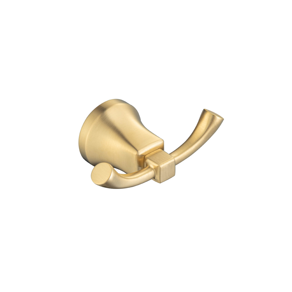Brass Bathroom Towel / Robe Hook | Satin Brass PVD