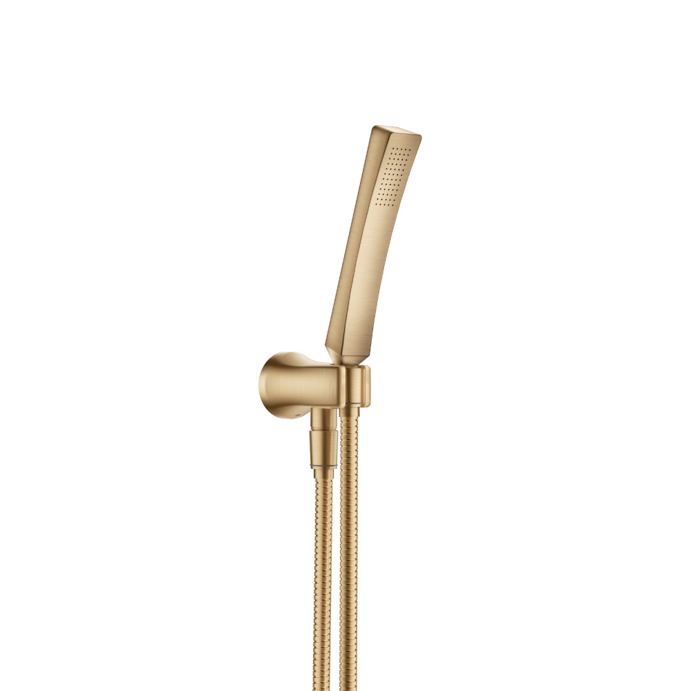 Hand Shower Set With Wall Elbow, Holder and Hose | Brushed Bronze PVD