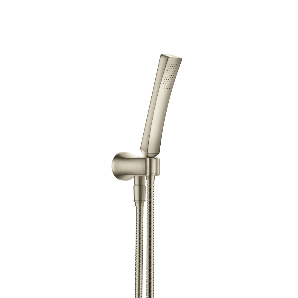 Hand Shower Set With Wall Elbow, Holder and Hose | Brushed Nickel PVD