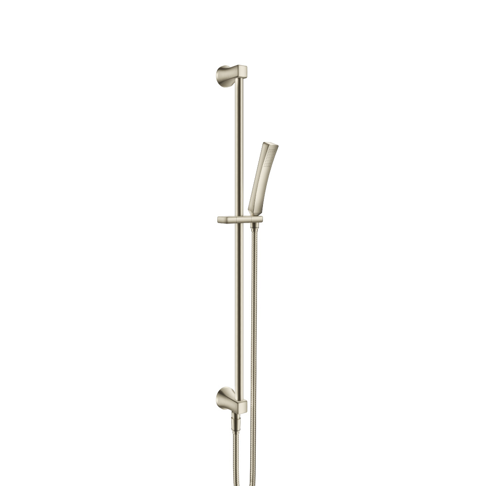 Hand Shower Set with Slide Bar, Integrated Elbow & Hose | Brushed Nickel PVD