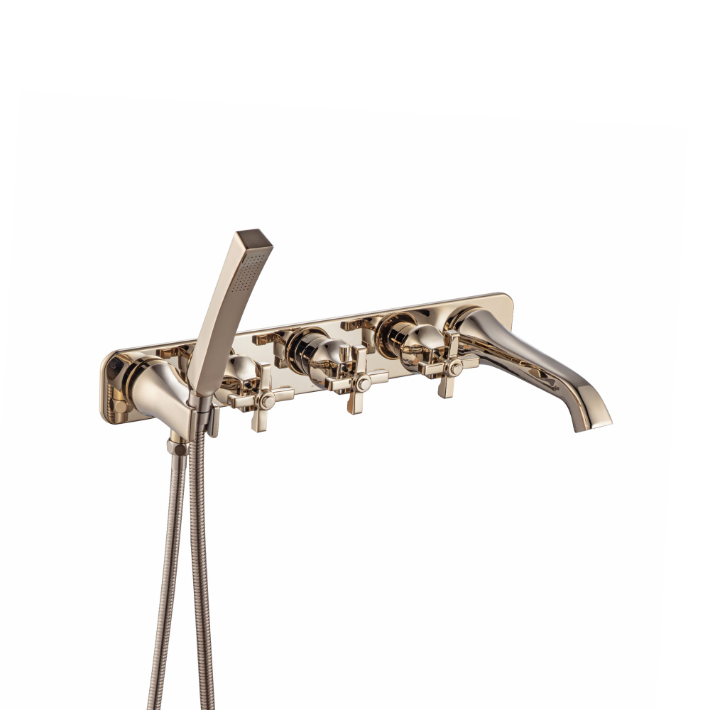 Trim For Wall Mount Tub Filler With Hand Shower | Polished Nickel PVD