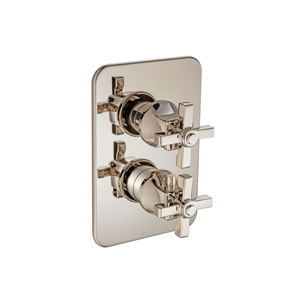 3/4" Thermostatic Shower Valve & Trim  - 2-Output | Polished Nickel PVD