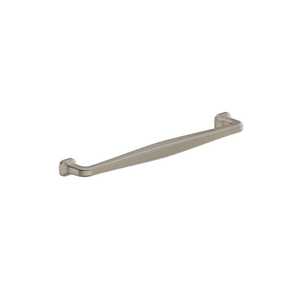7-9/16" (192mm) Center to Center Square Cabinet Handle / Drawer Pull | Brushed Nickel PVD