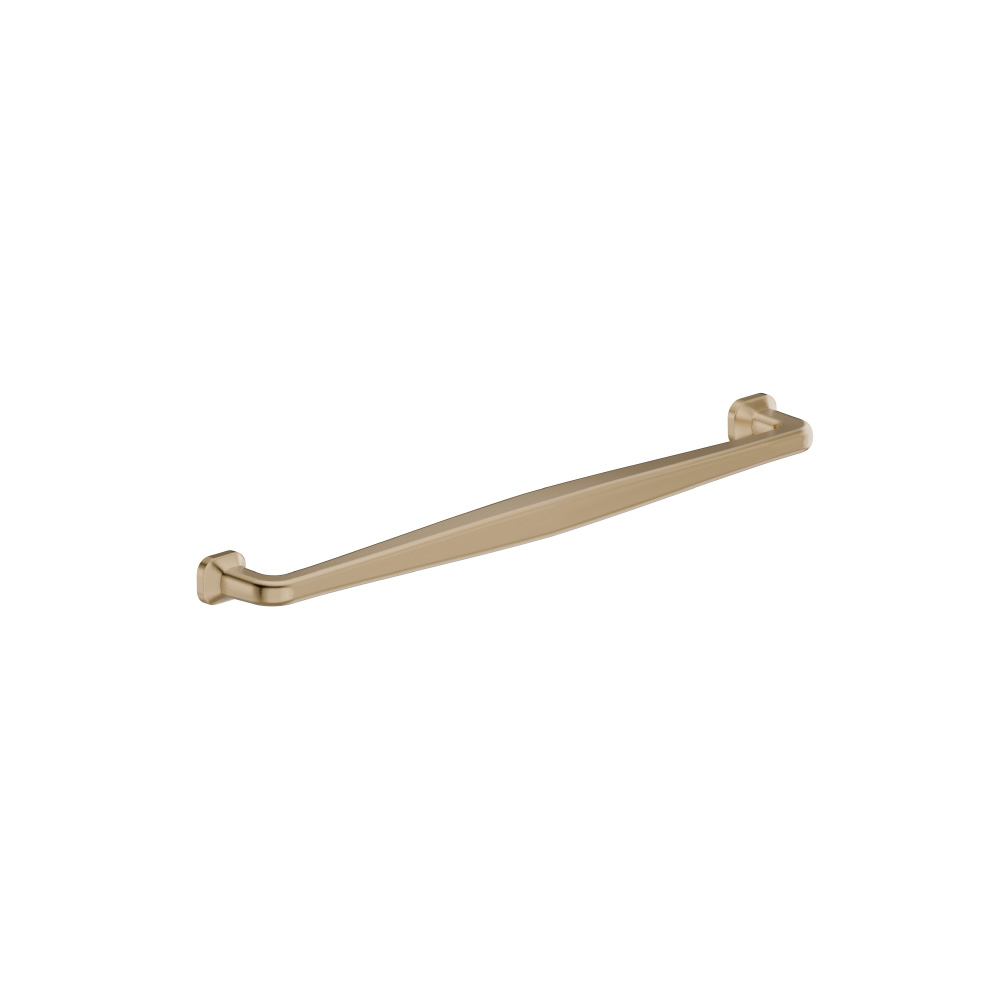 8-13/16" (224mm) Center to Center Square Cabinet Handle / Drawer Pull | Satin Brass PVD