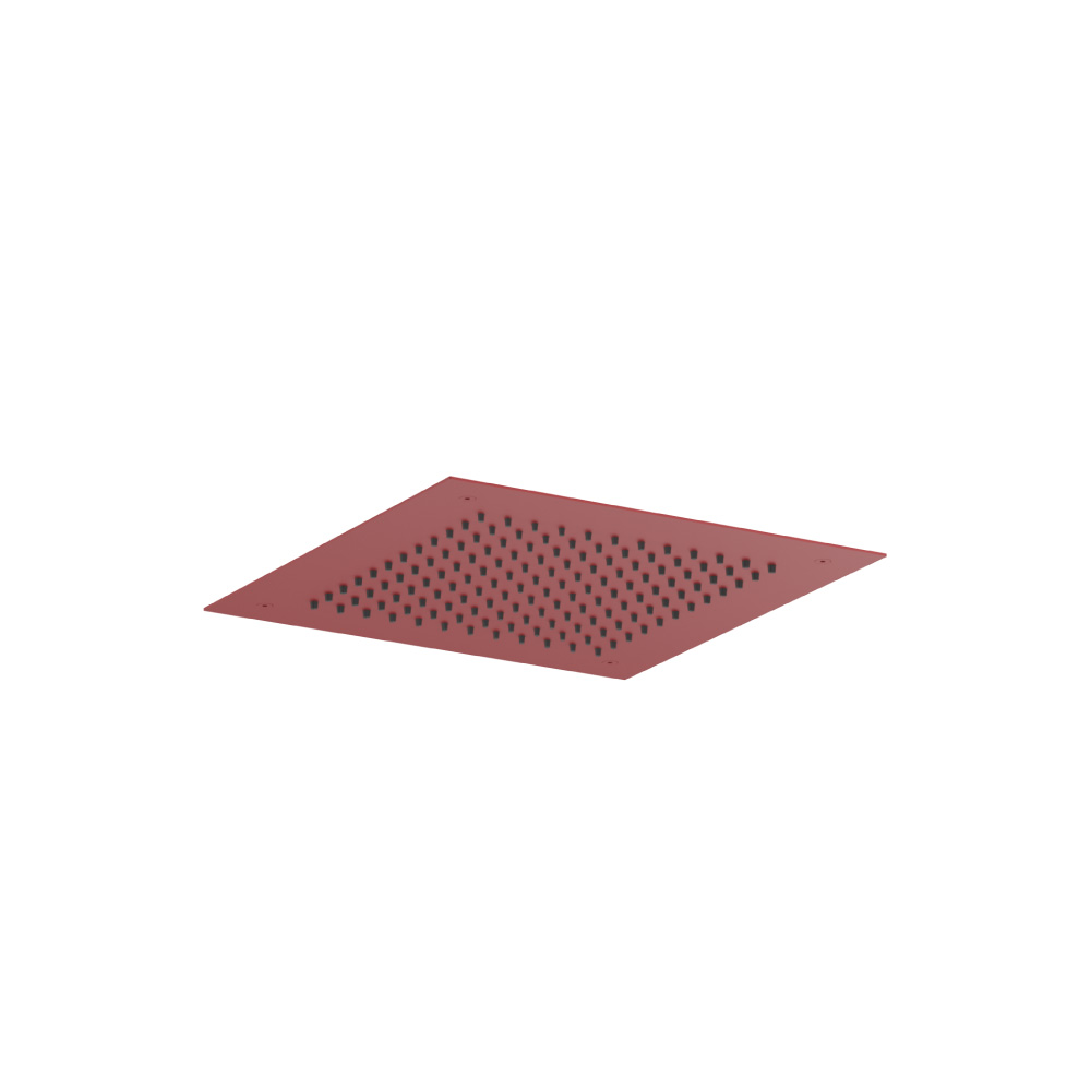 15" Flush Mount Stainless Steel Showerhead / Rainhead | Deep Red