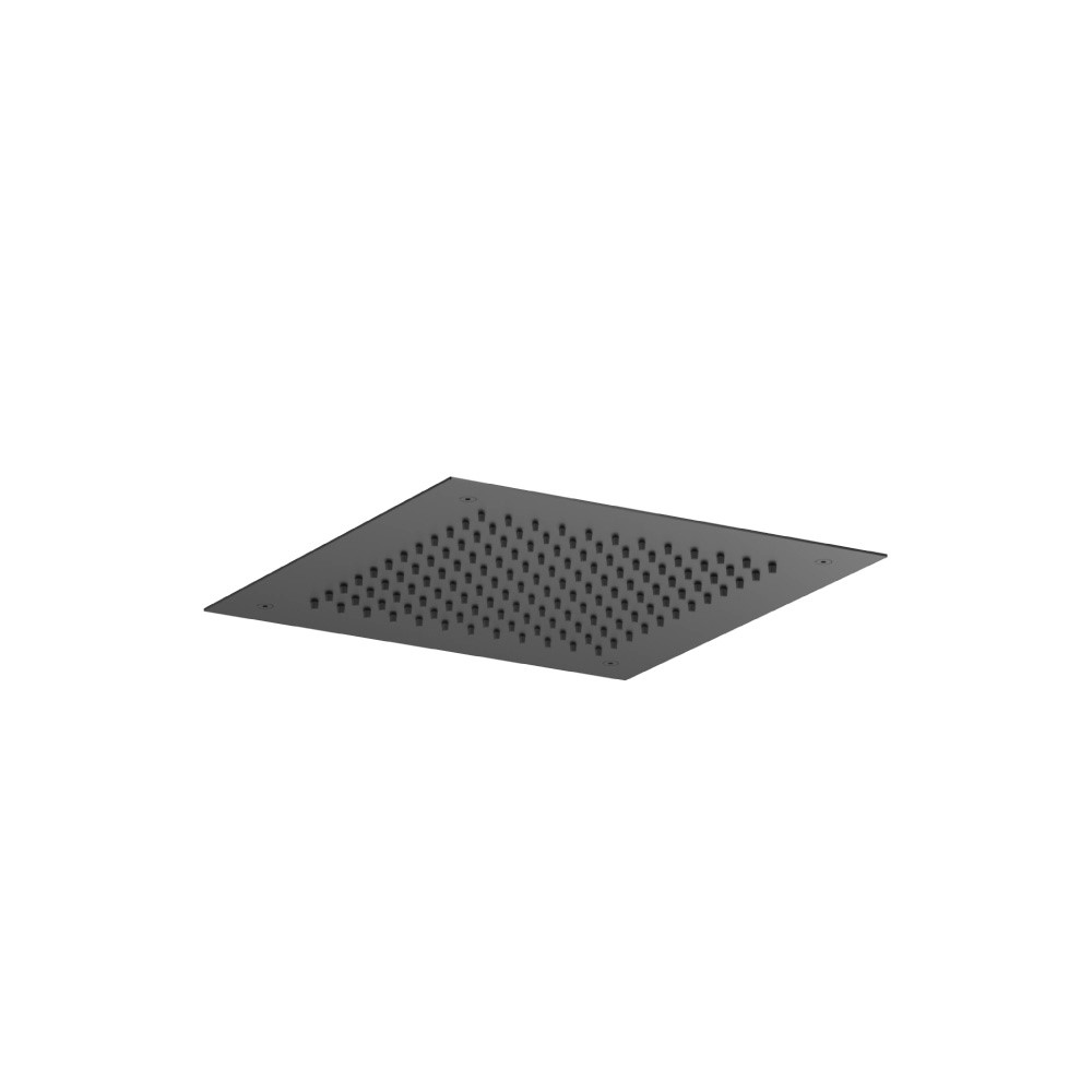 15" Flush Mount Stainless Steel Showerhead / Rainhead | Gloss Black
