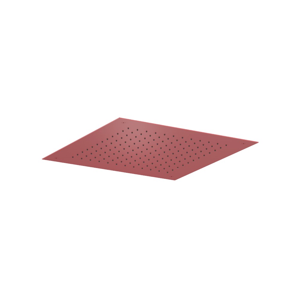 20" Flush Mount Stainless Steel Showerhead / Rainhead | Deep Red