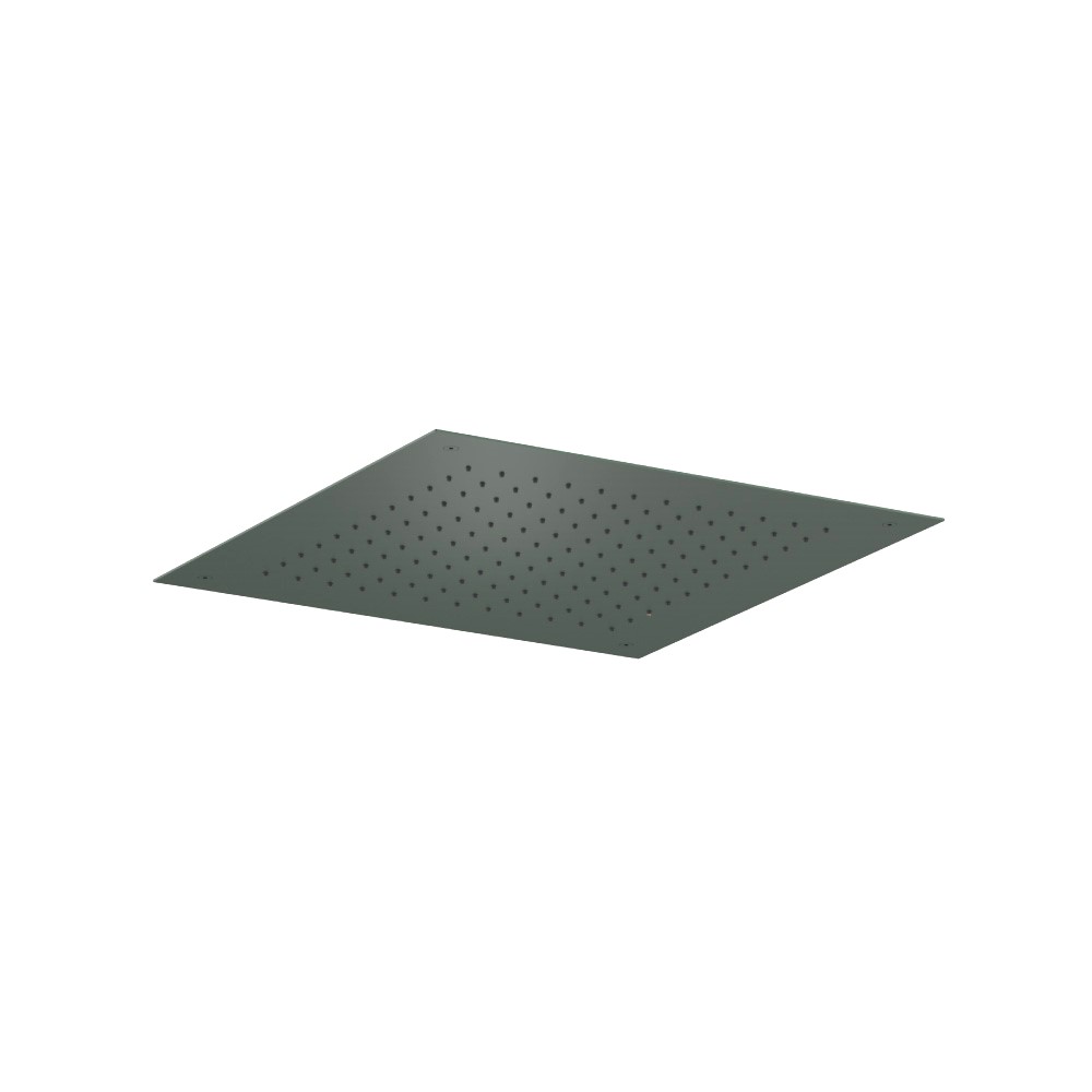 20" Flush Mount Stainless Steel Showerhead / Rainhead | Leaf Green