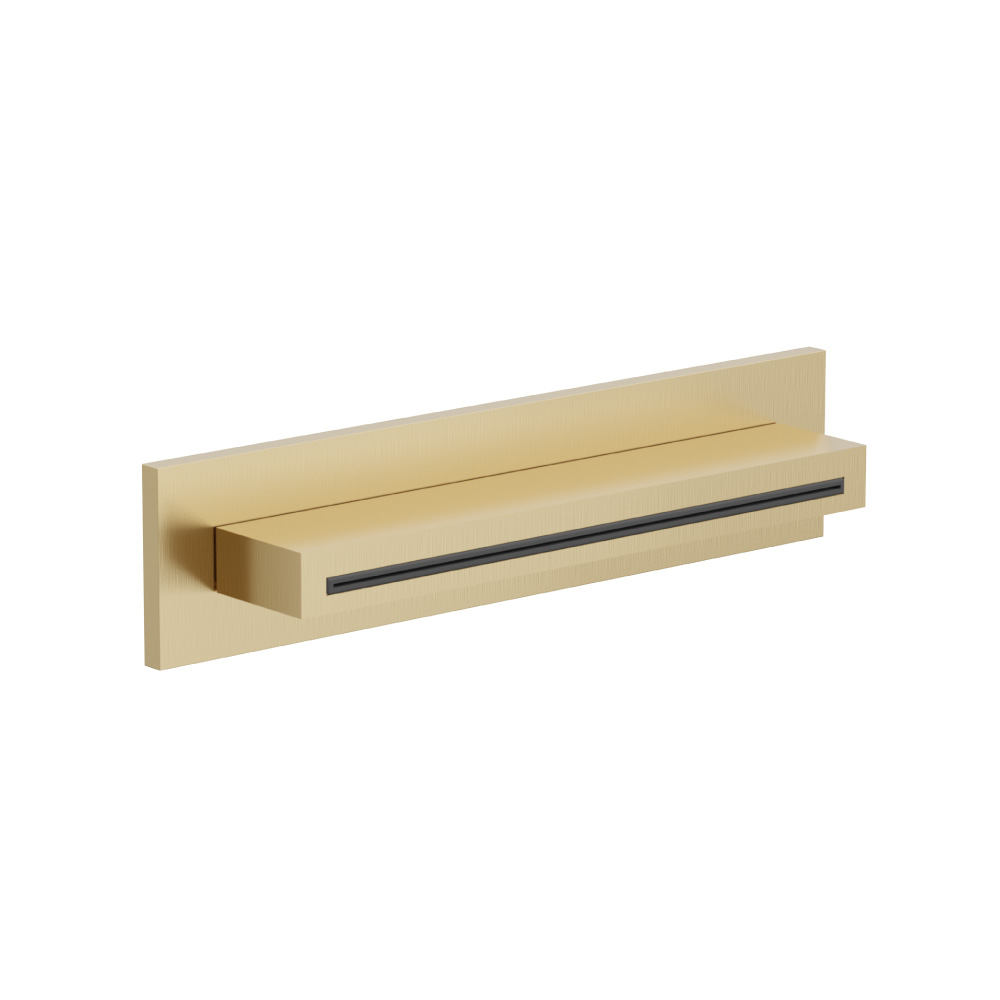 Cascade Flow Water Fall Tub Filler | Satin Brass PVD