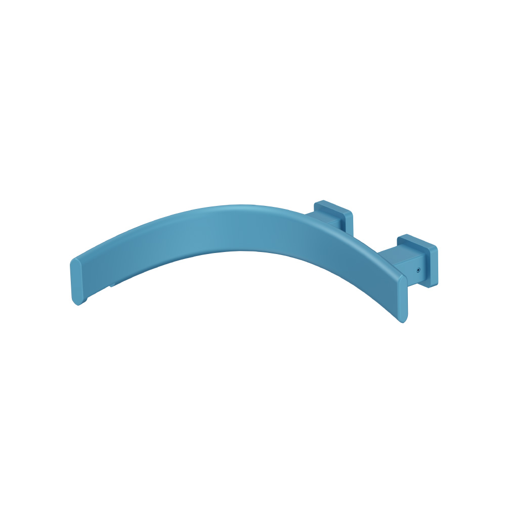 Wall Mount Tub Spout - Left Facing Curvature | Sky Blue