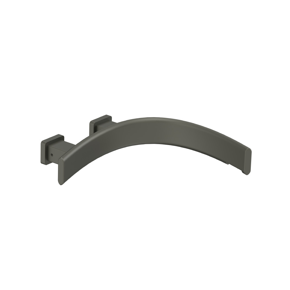 Wall Mount Tub Spout - Right Facing Curvature | Gun Metal Grey