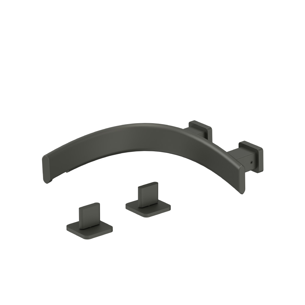 Wall Mount Faucet Spout - Left Facing Curvature | Dark Green
