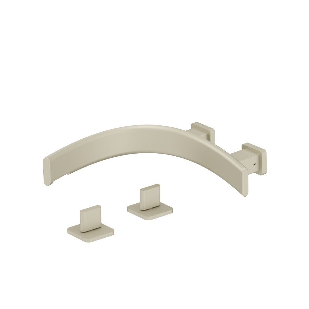 Wall Mount Faucet Spout - Left Facing Curvature | Light Tan