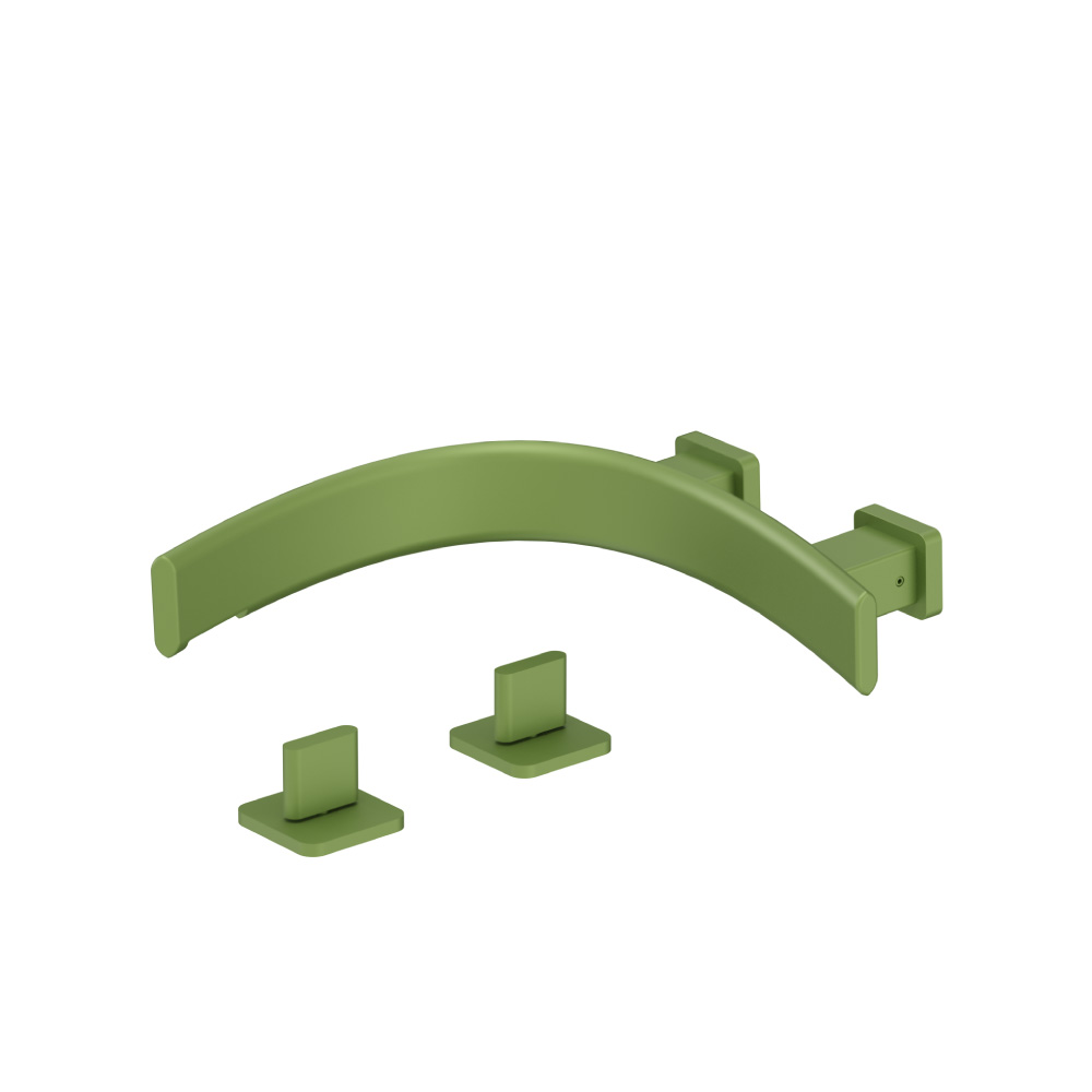 Wall Mount Faucet Spout - Right Facing Curvature | Flusso Green