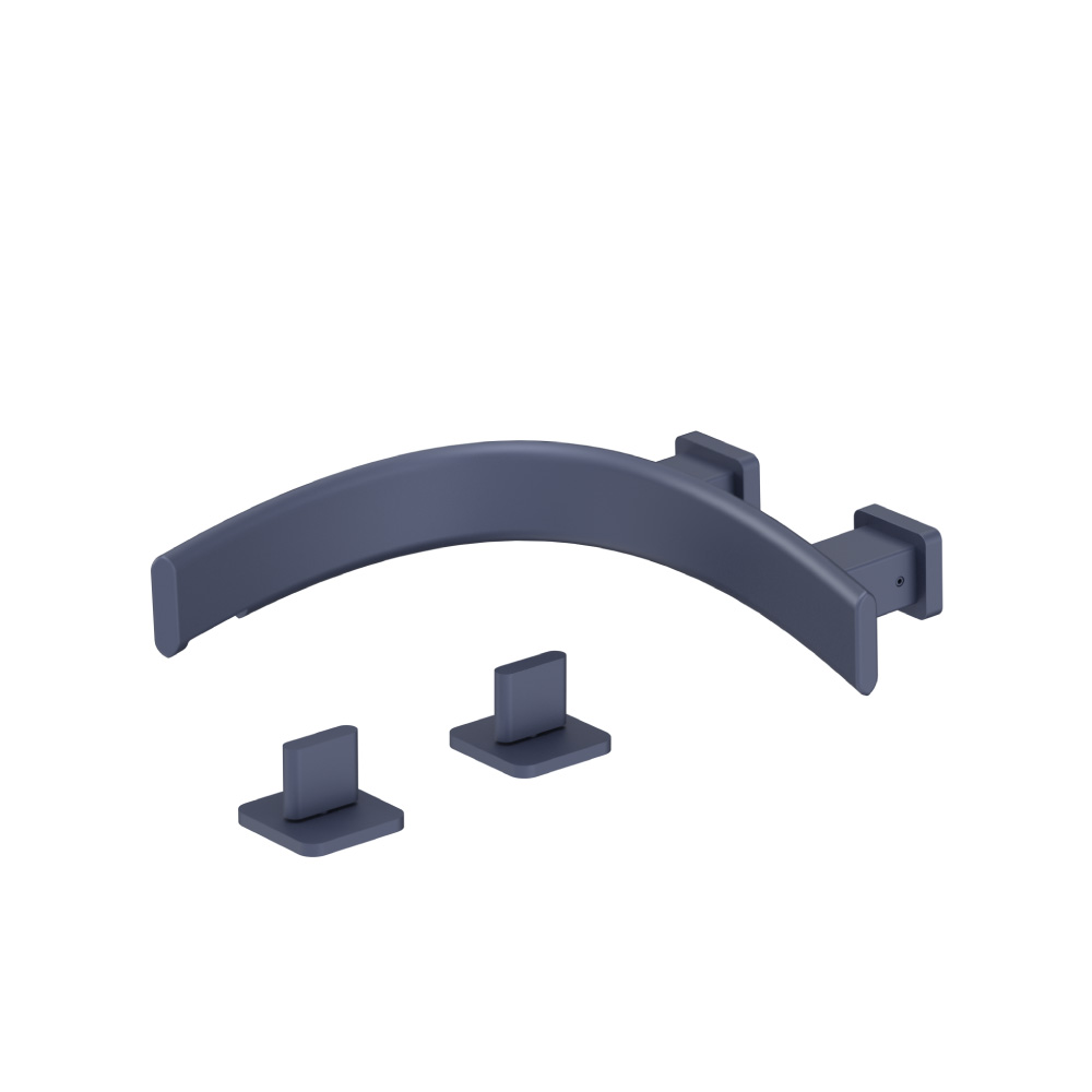Wall Mount Faucet Spout - Right Facing Curvature | Navy Blue