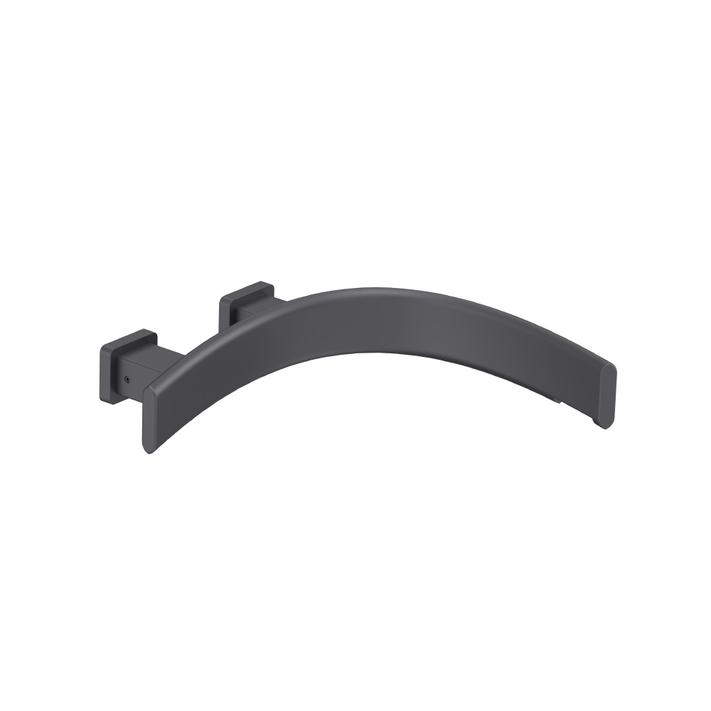 Wall Mount Faucet Spout - Right Facing Curvature | Dark Grey