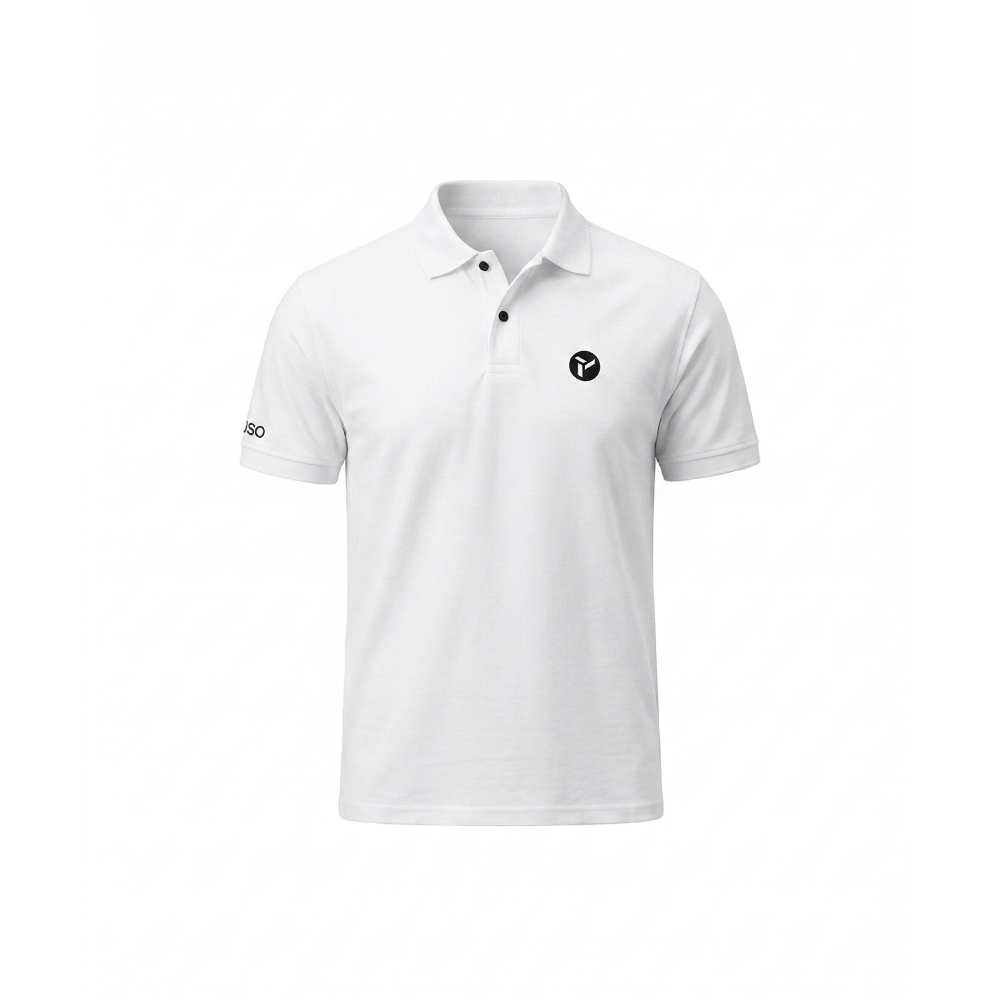 Flusso® Signature Pure Cotton Polo - White | NA