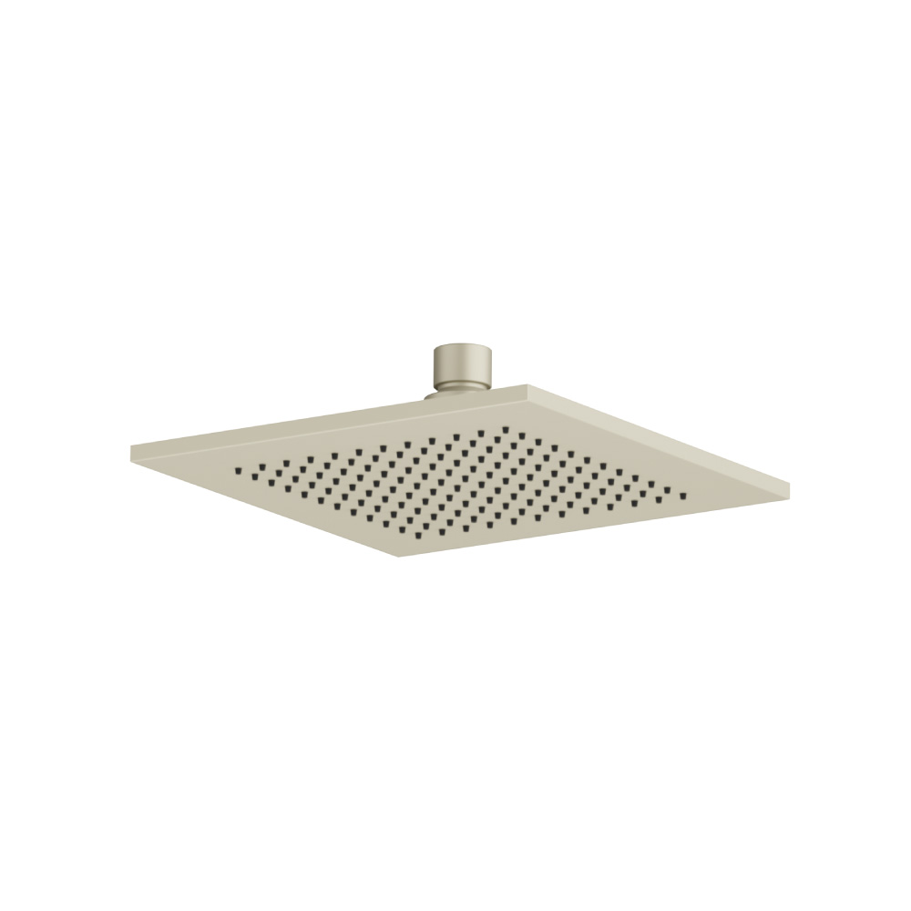 8" Solid Brass Showerhead / Rainhead - Square | Light Tan