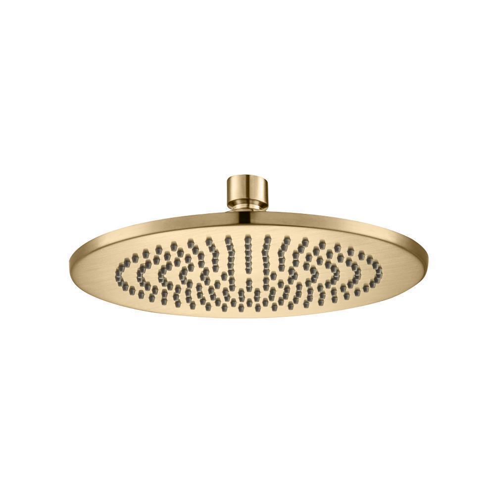 8" Solid Brass Showerhead / Rainhead - Round | Brushed Bronze PVD