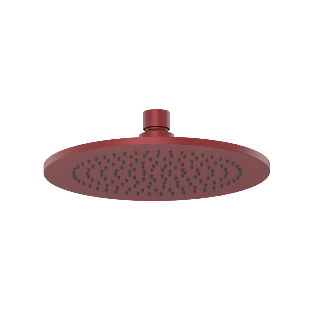8" Solid Brass Showerhead / Rainhead - Round | Crimson