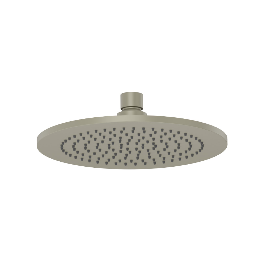 8" Solid Brass Showerhead / Rainhead - Round | Light Verde